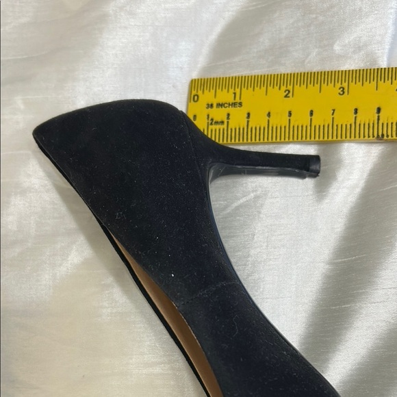 Elegant Black Suede Women's Pumps w/ 2.5” Heel - Picture 8 of 8